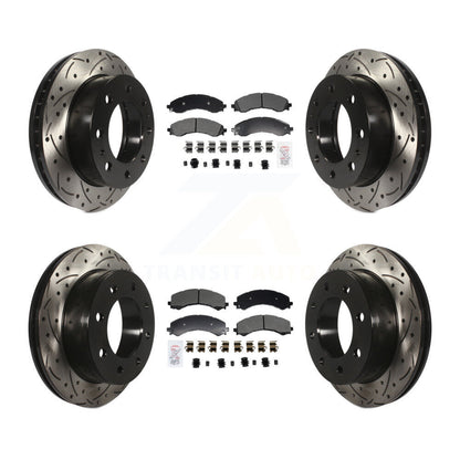 Kit de Rotor de frein à disque, fente de perçage de tampons semi-métalliques avant et arrière pour GMC Savana 250
