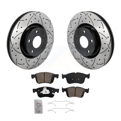 Kit de plaquettes en céramique pour Rotor de frein à disque, fente avant percée, pour Ford Escape Bronco Spor