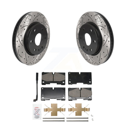 Kit de plaquettes en céramique pour Rotor de frein, fente de perçage avant, pour GMC Chevrolet Silverado 1500 X