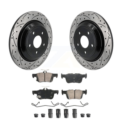 Kit de plaquettes en céramique pour Rotor de frein, fente de perçage arrière, pour Ford Escape Bronco Sport Lincol