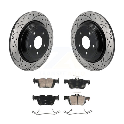 Kit de plaquettes en céramique pour Rotor de frein, fente de perçage arrière, pour Ford Escape Bronco Sport Lincol