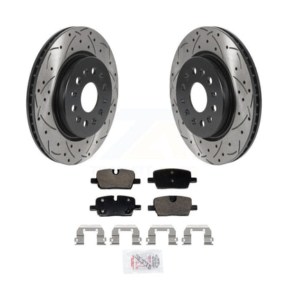 Kit de plaquettes de frein en céramique, Rotors de frein à fente arrière percés pour Chevrolet Traverse Blazer GM