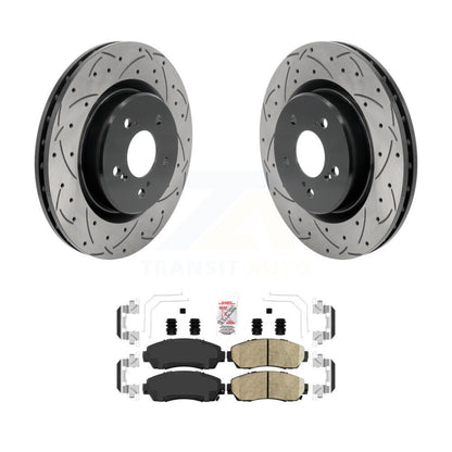 Kit de plaquettes en céramique pour Rotor de frein à disque, fente avant percée, pour Acura TLX 2021 2023 – 2.0