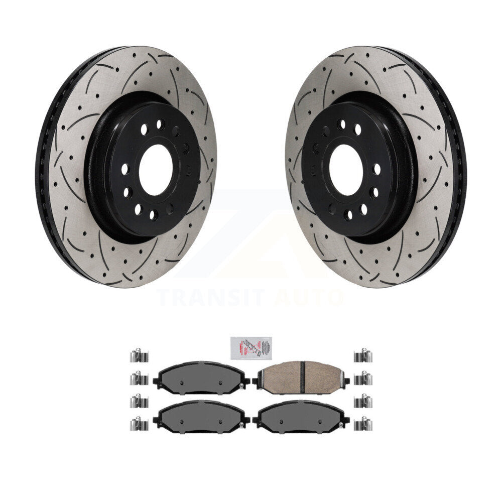 Kit de plaquettes en céramique pour Rotors de frein à fente avant, pour Ram 1500 Jeep Wagoneer Grand