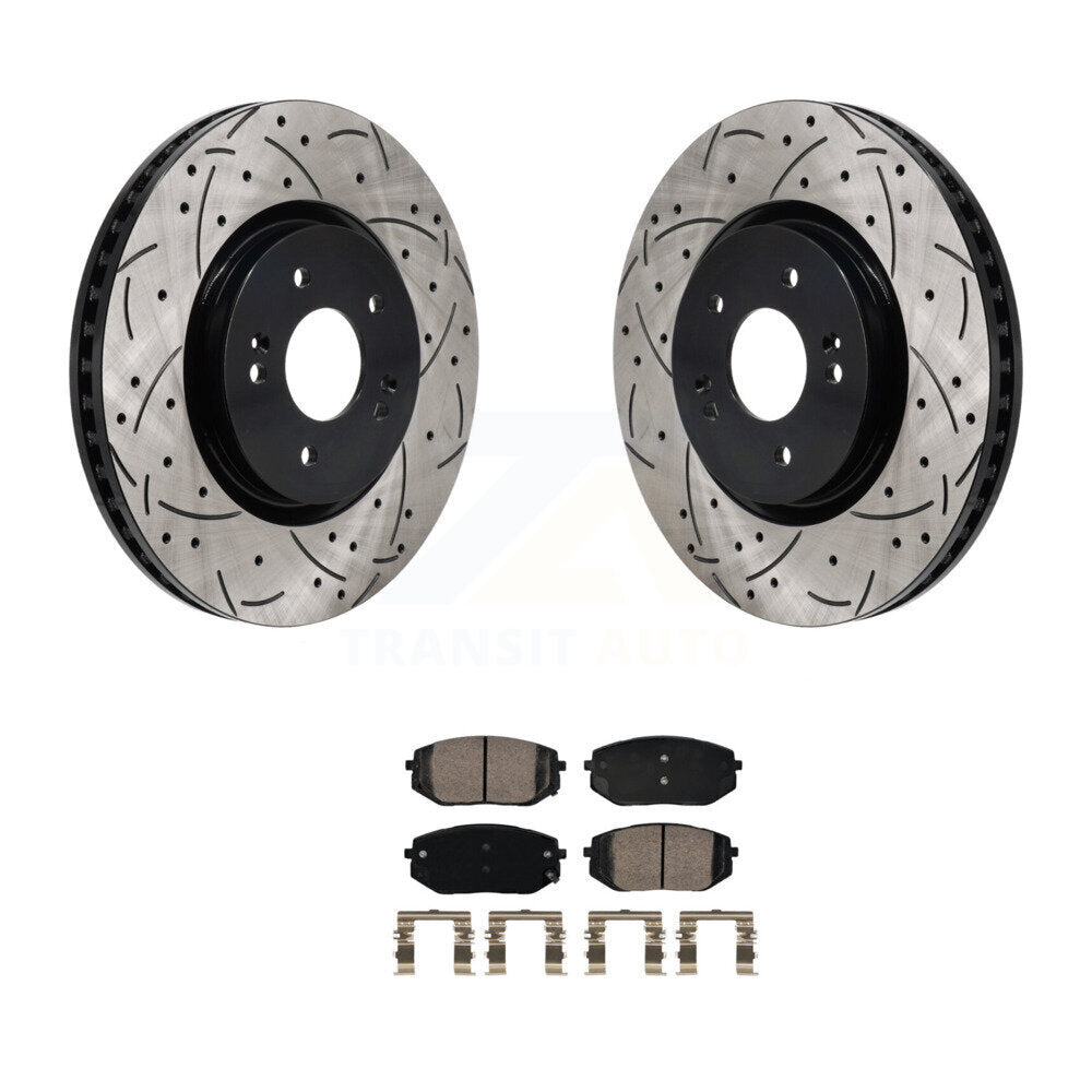 Kit de plaquettes en céramique pour Rotor de frein, fente de perçage avant, pour Hyundai Tucson Kia Sportage 5