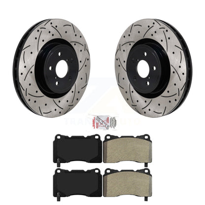 Kit de plaquettes semi-métalliques de Rotor de frein de fente de forage avant pour Subaru BRZ Impreza Toyot