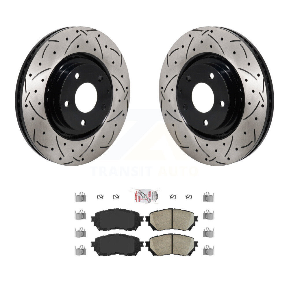 Kit de plaquettes en céramique pour rotors de frein à disque, fente de perçage avant, pour Mazda 6 Turbocharge 2021