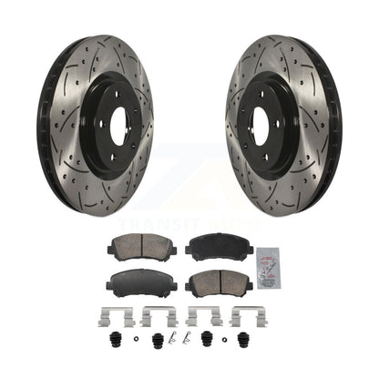 Kit de plaquettes en céramique pour Rotors de frein à disque, fente de forage à revêtement avant, pour Nissan Sentra Juk