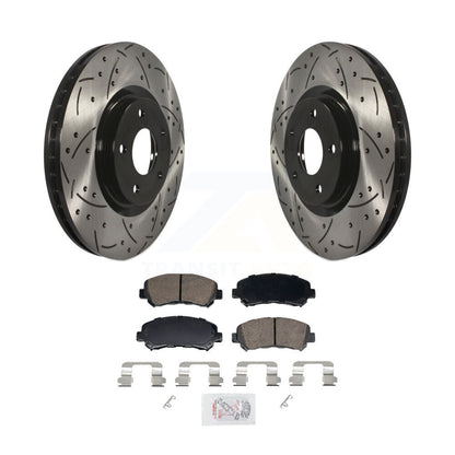 Kit de plaquettes en céramique pour Rotors de frein à disque, fente de forage à revêtement avant, pour Nissan Sentra Juk