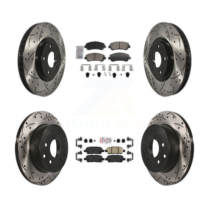 Kit de Rotor de frein à fente de forage de tampon en céramique avant et arrière pour Nissan Juke Nismo R 14-17