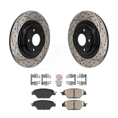 Kit de plaquettes en céramique pour Rotor de frein à disque, fente de perçage arrière, pour Mazda CX-2016 – 2023