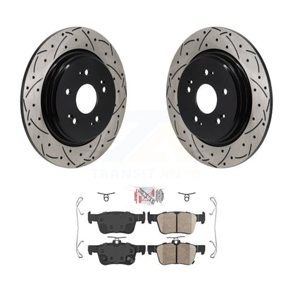Kit de plaquettes en céramique pour rotors de frein à disque, fente de perçage arrière, pour Acura RD 2019 – 2021