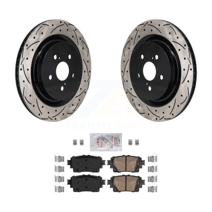 Kit de plaquettes en céramique pour Rotor de frein à disque, fente de perçage arrière, pour Toyota Highlande 2020 – 2023