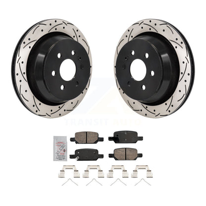 Kit de plaquettes de frein en céramique, Rotors de frein à fente arrière percés pour Chevrolet Colorado GMC Canyo
