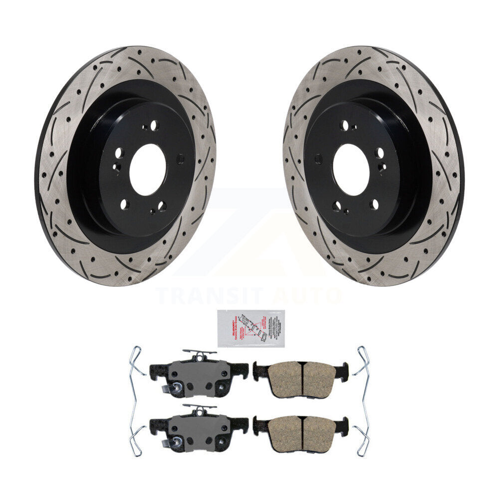 Kit de plaquettes en céramique pour rotors de frein à disque, fente de perçage arrière, pour Acura TL 2021 – 2023