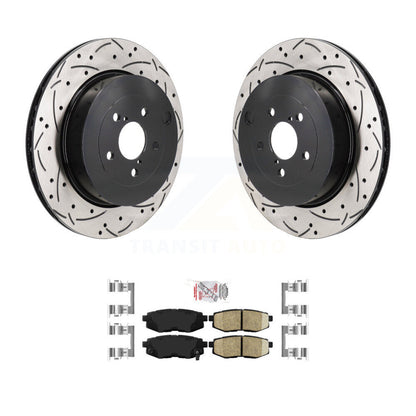 Kit de plaquettes en céramique pour Rotor de frein à disque, fente de perçage arrière, pour Subaru BRZ Toyota 8
