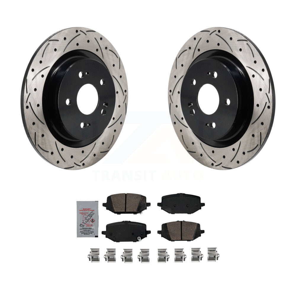 Kit de plaquettes en céramique pour rotors de frein à disque, fente de perçage arrière, pour Acura MD 2022 – 2024