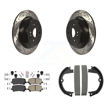 Kit de chaussures de stationnement à disques arrière, Rotors percés et fendus, plaquettes en céramique, pour Acura MDX