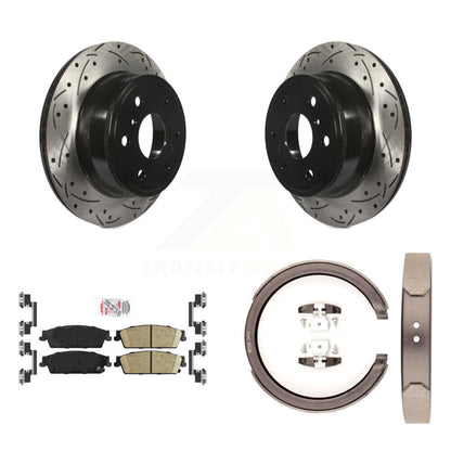 Kit de chaussures de stationnement avec disques arrière percés et fendus, plaquettes en céramique, pour Chevrolet