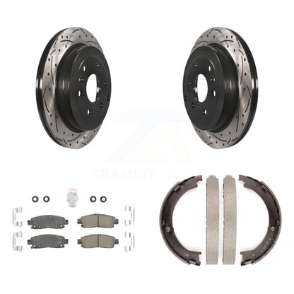 Kit de chaussures de stationnement à disque arrière, Rotors percés et fendus, plaquettes en céramique, pour GMC Acadi