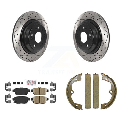 Kit de chaussures de stationnement à disques arrière, Rotors percés et fendus, plaquettes en céramique, pour Acura TL