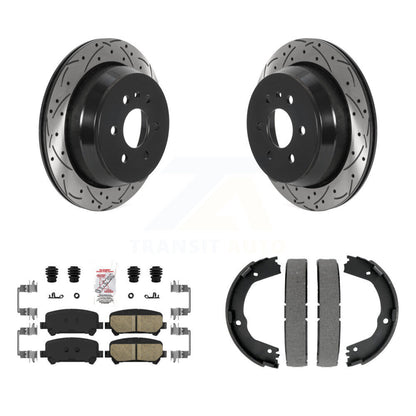 Kit de chaussures de stationnement avec disques arrière percés et fendus, plaquettes en céramique, pour Chevrolet