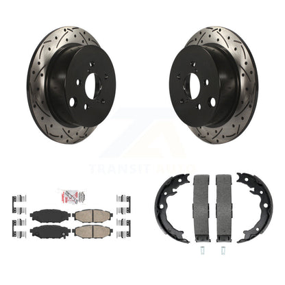 Kit de chaussures de stationnement pour Subaru XV, disques arrière percés et Rotors fendus, plaquettes en céramique
