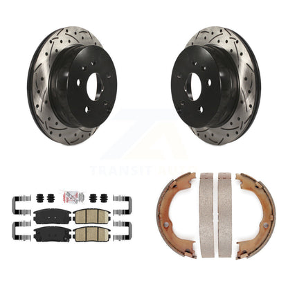 Kit de chaussures de stationnement avec disques arrière percés et fendus, plaquettes en céramique, pour Chevrolet