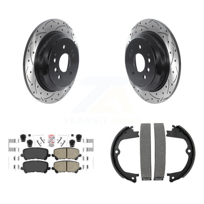 Kit de patins en céramique et de chaussures de stationnement, disques arrière percés et fendus, pour Honda