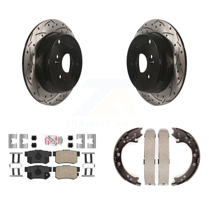 Kit de chaussures de stationnement à disques arrière, Rotors percés et fendus, plaquettes en céramique, pour Acura RDX