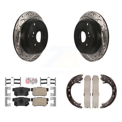 Kit de chaussures de stationnement à disques arrière, Rotors percés et fendus, plaquettes en céramique, pour Acura RDX