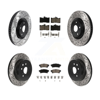 Kit de rotor de frein avant et arrière et plaquettes en céramique (6 pièces) pour Lexus IS300 IS350 GS350 RC35
