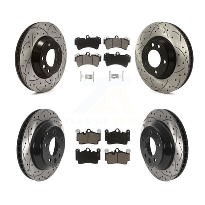 Kit de plaquettes en céramique pour Rotor de frein à disque avant et arrière (6 pièces) pour Audi Q7 Volkswagen Touare