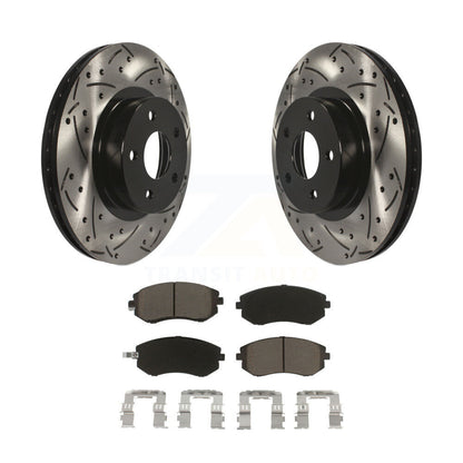 Kit de plaquettes en céramique pour Rotor de frein, fente de perçage avant, pour Subaru Impreza Legacy Saab 9-2