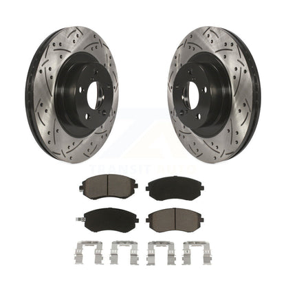 Kit de plaquettes en céramique pour Rotor de frein, fente de perçage avant, pour Subaru Outback Forester Imprez