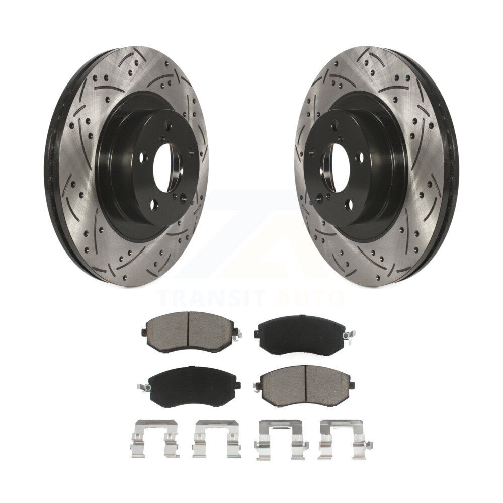 Kit de plaquettes en céramique pour Rotors de frein à fente avant, pour Subaru Forester Impreza XV BR