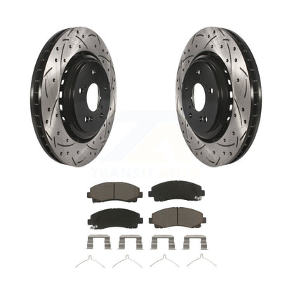 Kit de plaquettes en céramique pour Rotor de frein à disque, fente de perçage à revêtement avant, pour Acura TL 2015 – 2020