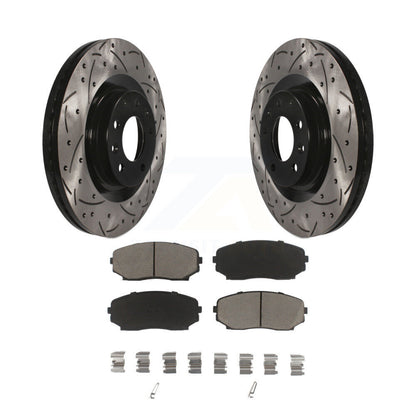 Kit de plaquettes en céramique pour rotors de frein à disque, fente de perçage pour manteau avant, pour Mazda CX-2007 – 2015