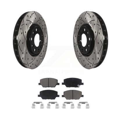 Kit de plaquettes en céramique pour Rotor de frein, fente de perçage avant, pour Jeep Compass Renegade Fiat 500