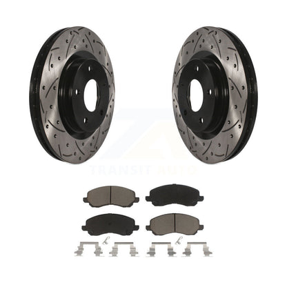 Kit de plaquettes de frein en céramique, Rotor de frein à fente avant percé, pour Mitsubishi Jeep RVR Outlande