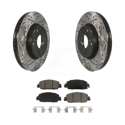 Kit de plaquettes en céramique pour Rotor de frein à disque, fente percée, revêtement avant, pour Honda HR-V Accor