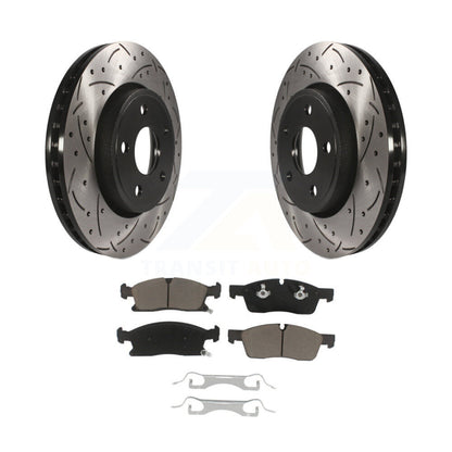 Kit de plaquettes en céramique pour Rotors de frein à disque, fente de perçage avant, pour Jeep Grand Cherokee Dodg