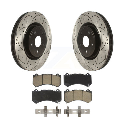 Kit de plaquettes en céramique pour Rotors de frein à disque, fente de perçage avant, pour Jeep Grand Cherokee Dodg