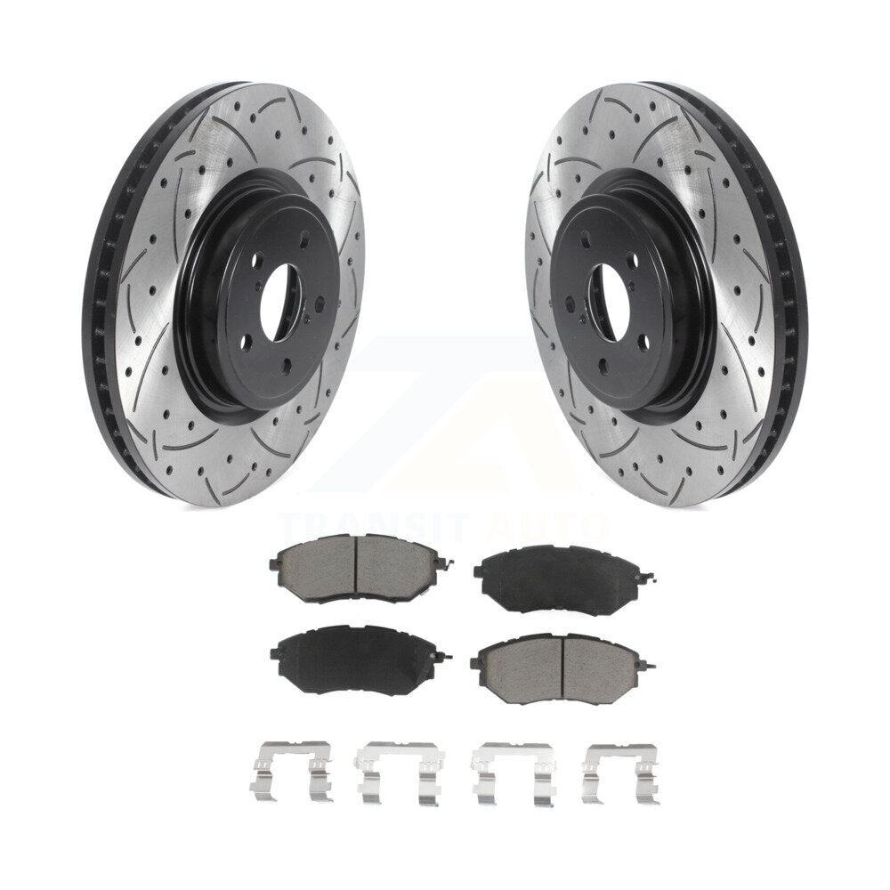 Kit de plaquettes en céramique pour Rotors de frein à fente avant, pour Subaru Forester Outback Legac