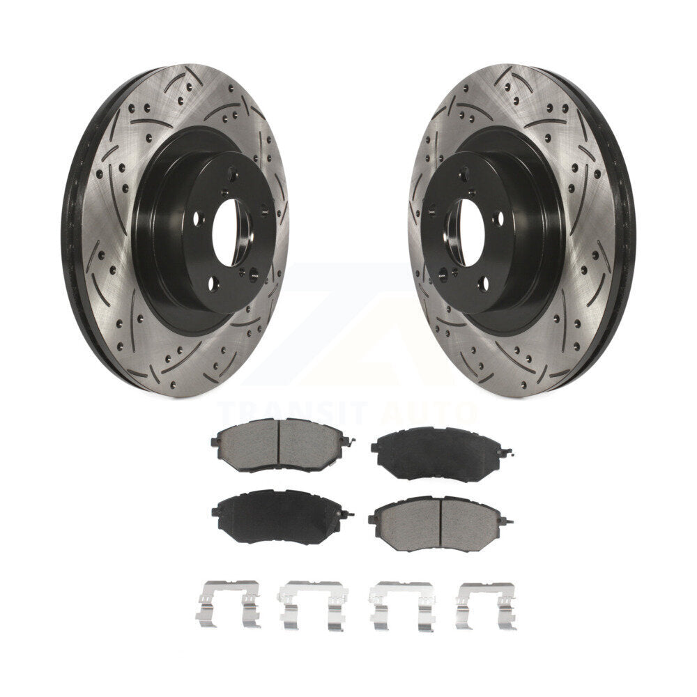 Kit de plaquettes en céramique pour Rotor de frein à fente avant percée, pour Subaru Legacy 3.0 R avec 3.0