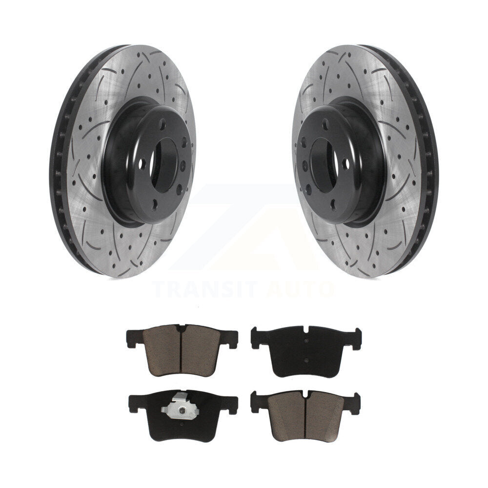Kit de plaquettes en céramique pour Rotors de frein à disque, fente de forage à revêtement avant, pour BMW 335i xDrive G