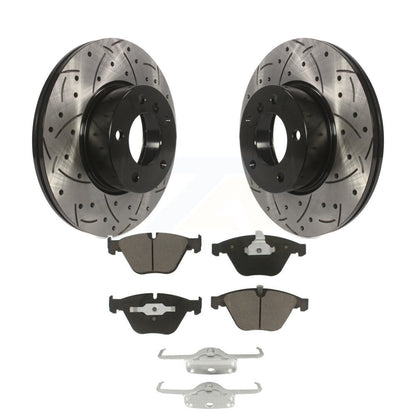 Kit de plaquettes en céramique pour Rotor de frein à disque, fente avant percée, pour BMW 328i xDrive X1 328x