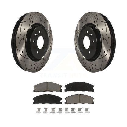 Kit de plaquettes en céramique pour Rotor de frein à disque, fente avant percée, pour Ford Explorer Spor 2013