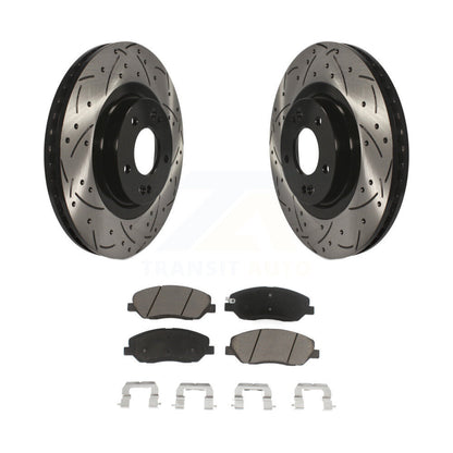 Kit de plaquettes en céramique pour Rotor de frein à disque, fente avant percée, pour Hyundai Santa Fe XL 3.3