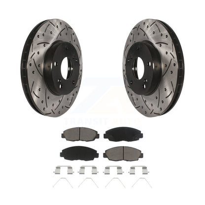 Kit de plaquettes en céramique pour Rotor de frein à fente avant percée, pour Honda Civic Tourin 2014 – 2015